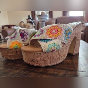 Madden Girl Ramblee Bright Mule, EUC